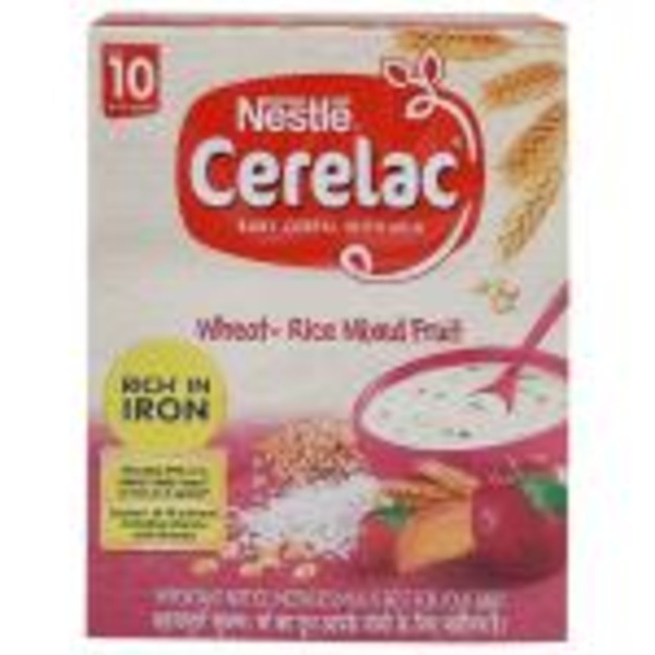 Nestle Cerelac Baby Cereal with Milk 10 Months+ Wheat Rice Mix Fruit 300 gm Pkt