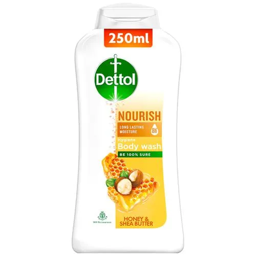 Dettol Nourish Hygiene Body Wash - Honey & Shea Butter - 250 ml