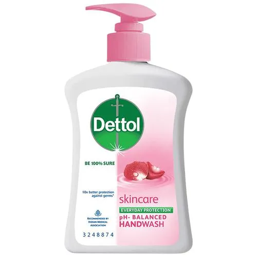 Dettol Liquid Handwash - Skincare Moisturizing Hand Wash | Antibacterial Formula | 10x Better Germ Protection - 200 ml Pump Bottle