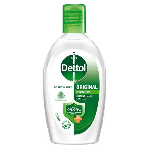 Dettol Instant Hand Sanitizer - Original, Alcohol Based, Kills 99.9% of Germs without Water - 50 ml Bottle